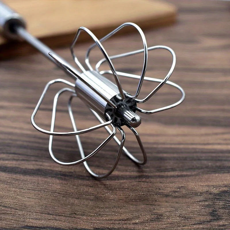 Stainless Steel Semi-Automatic Rotary Beater
