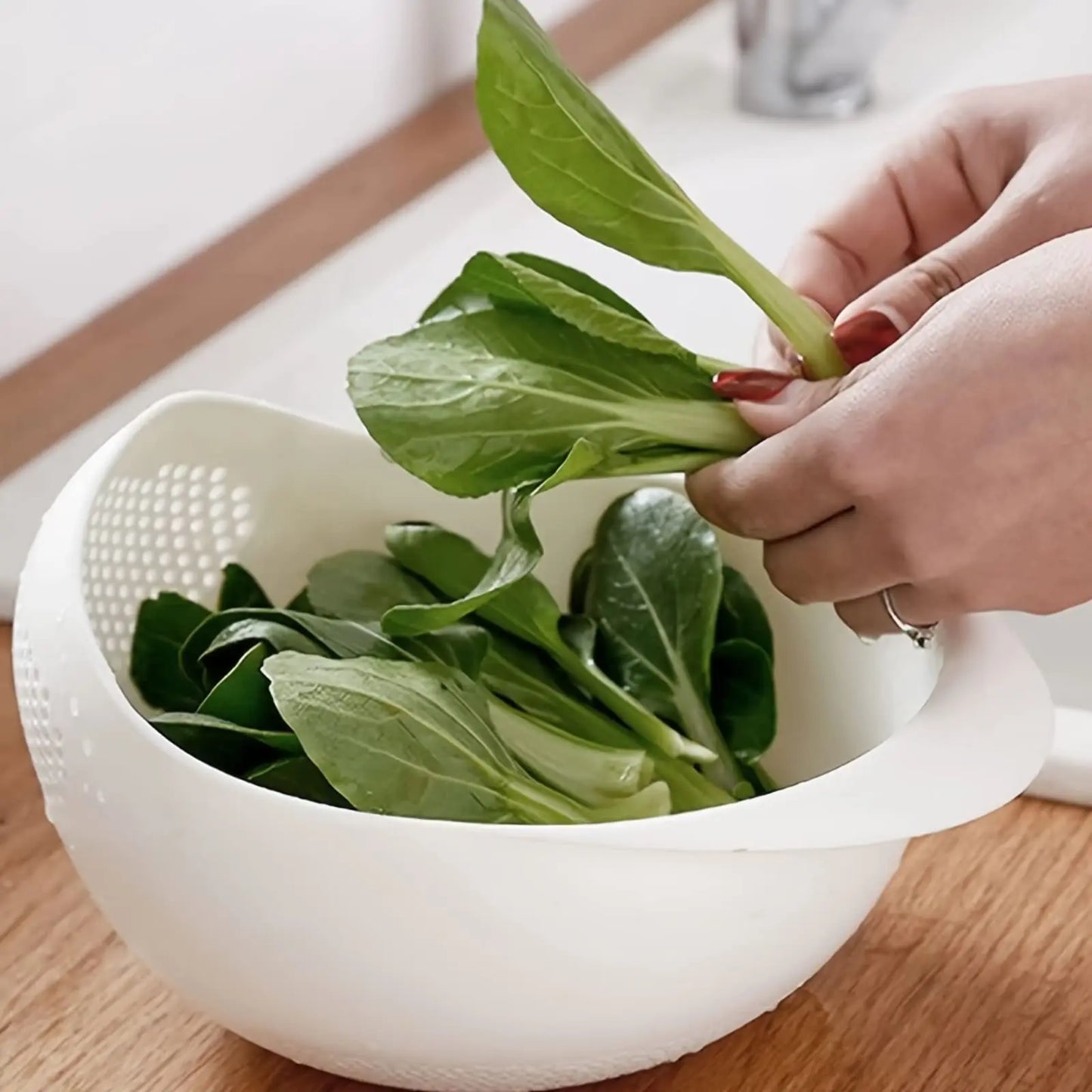 Handheld Rice Washing Basket