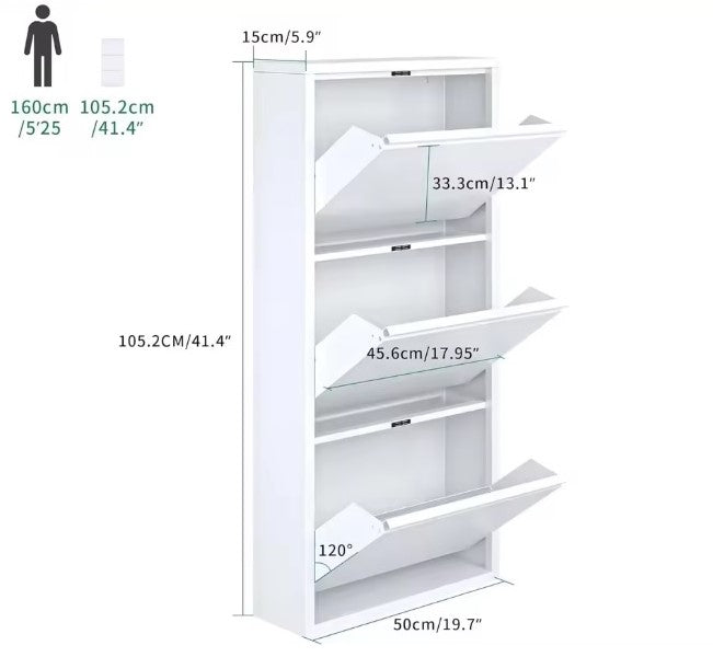 Narrow Hallway Shoe Cabinet