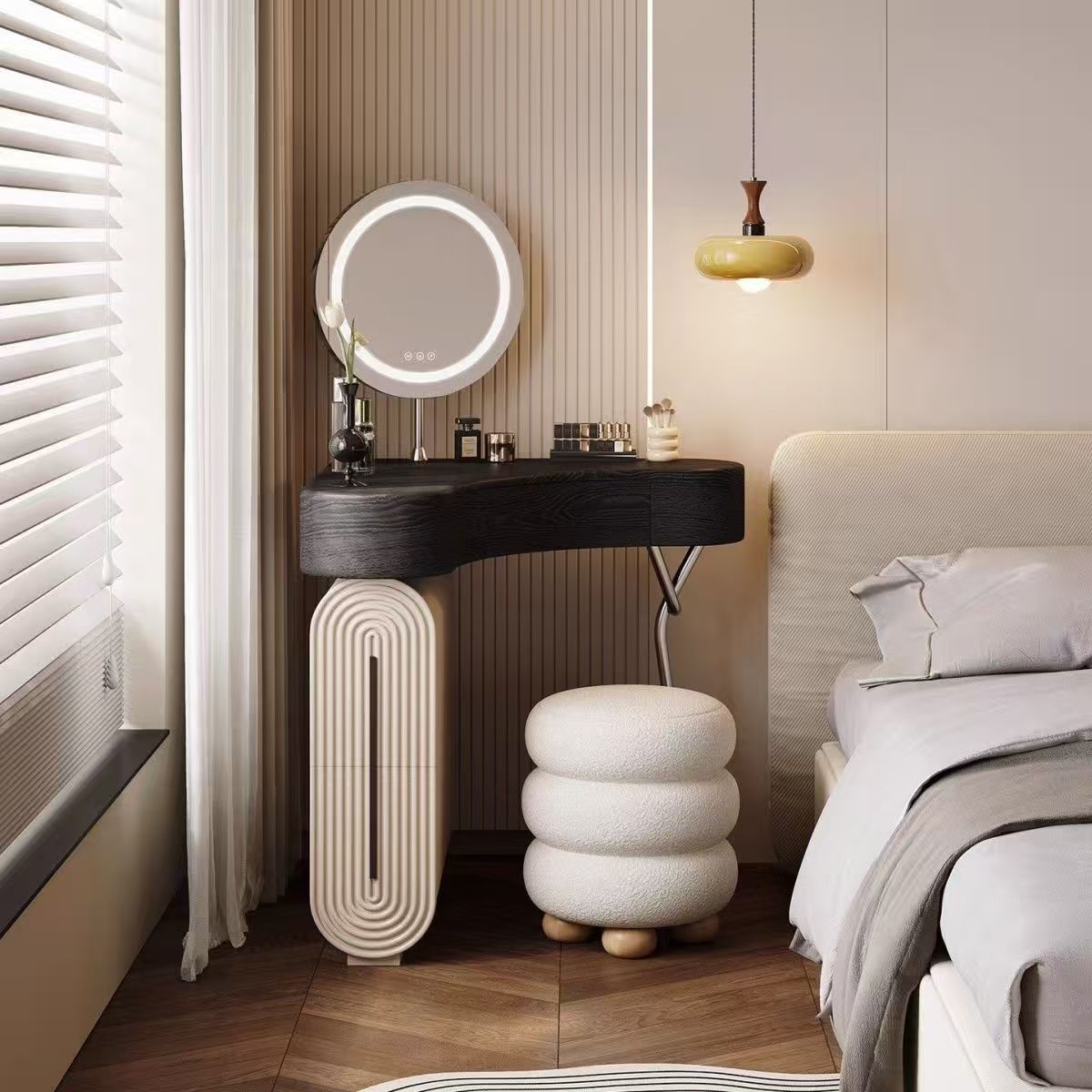 Bedroom Corner Makeup Table