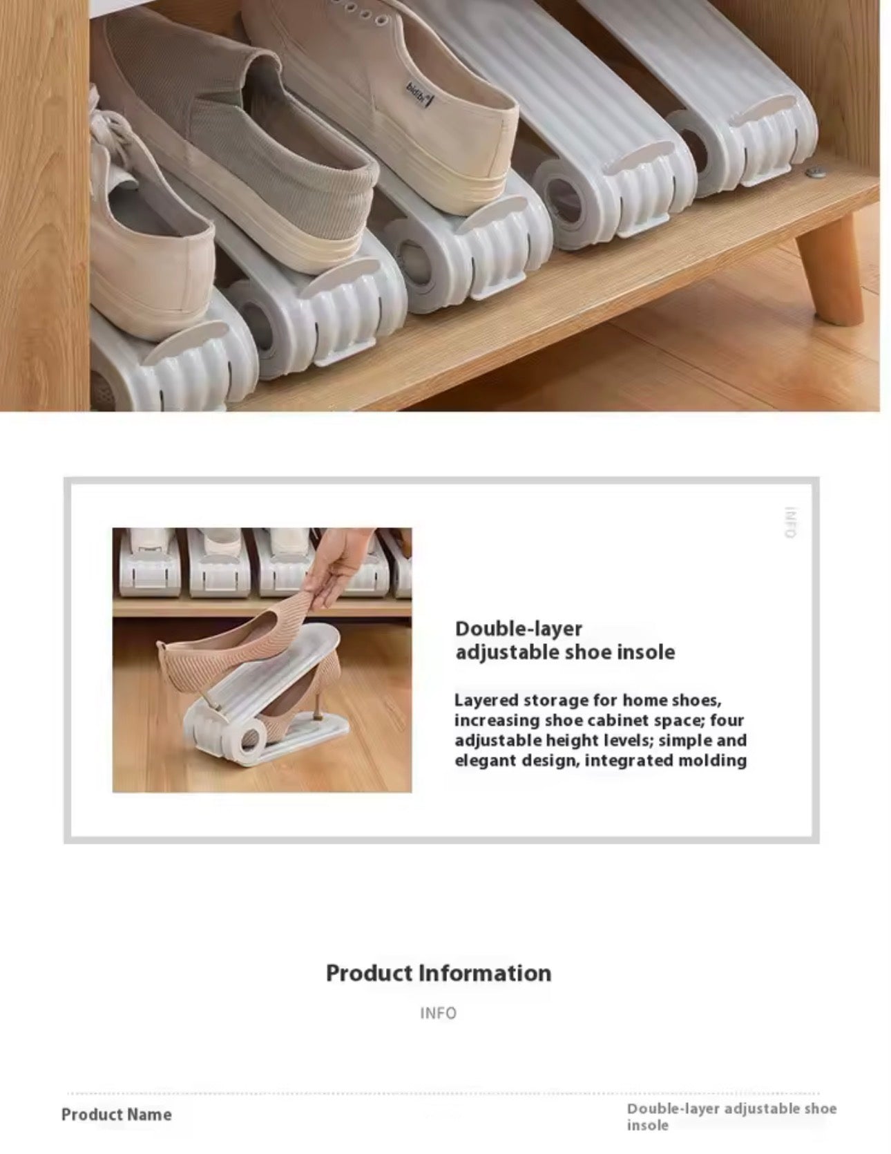 10PCS Shoe Slots Organizer