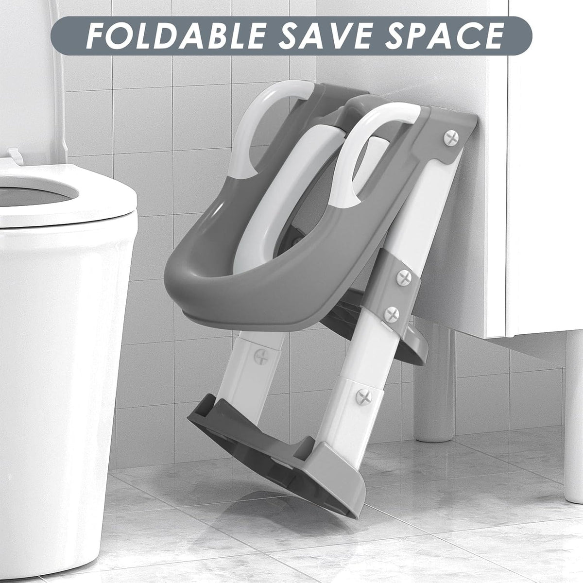Baby Toilet Training Seat with Adjustable Steps