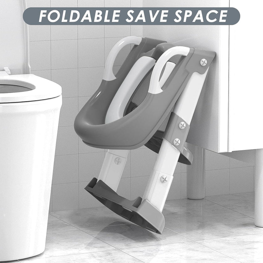 Baby Toilet Training Seat with Adjustable Steps