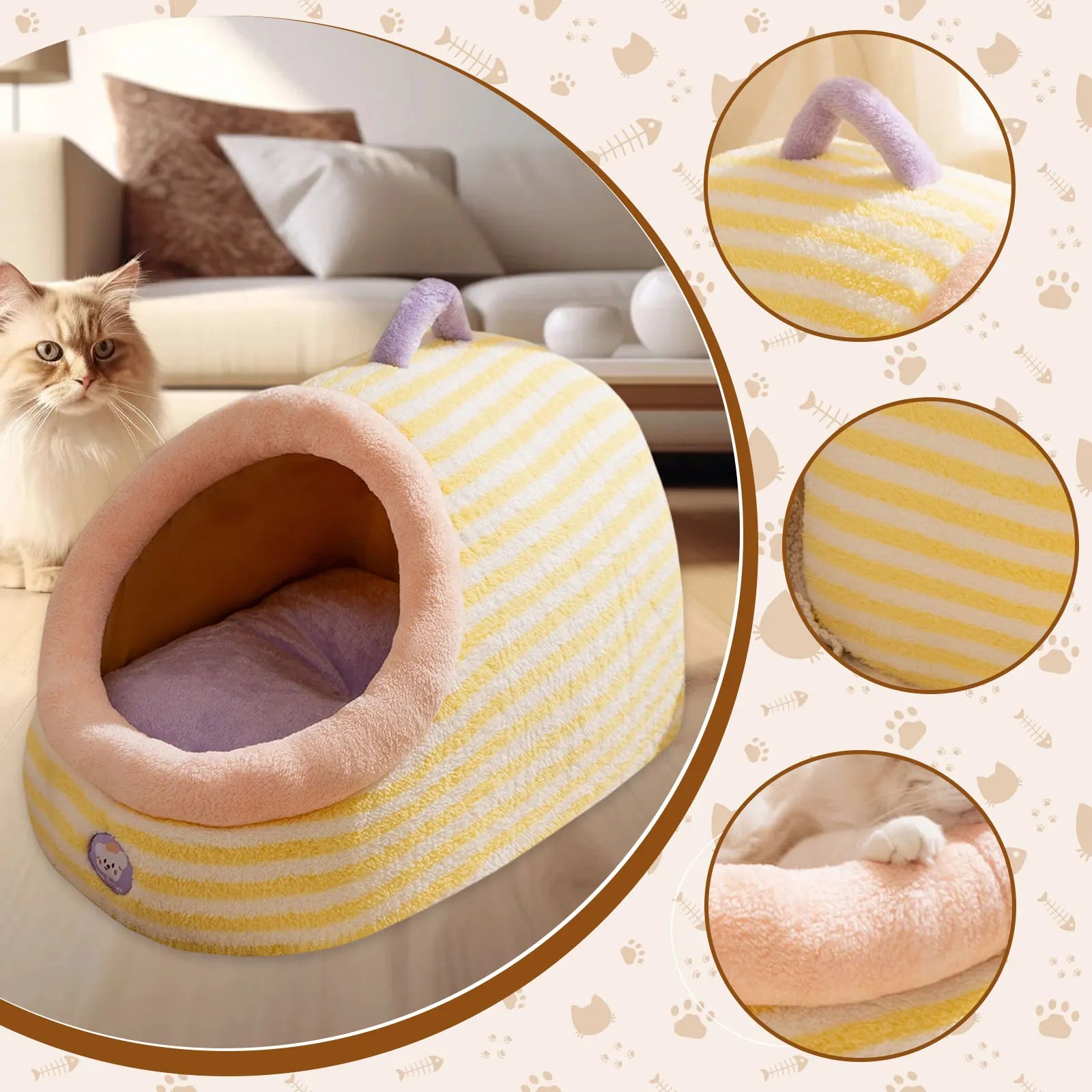 Fluffy Cat Bed