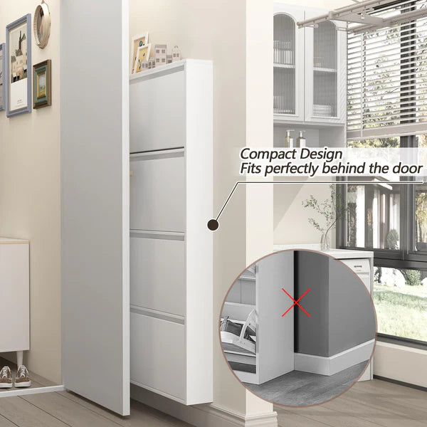 Narrow Hallway Shoe Cabinet