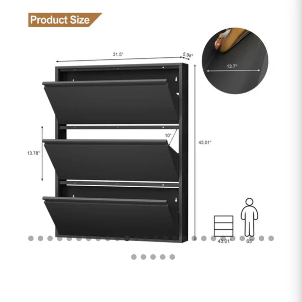 Narrow Hallway Shoe Cabinet