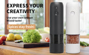 Rechargeable Electric Salt & Pepper Grinder Set