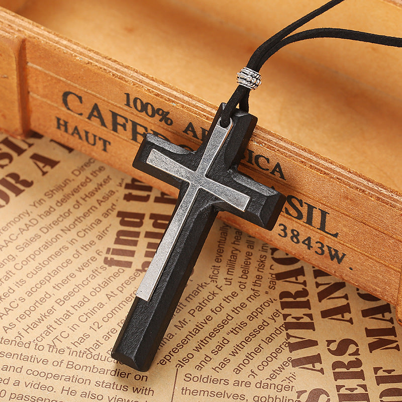 Vintage Cross Car Hanging Ornament
