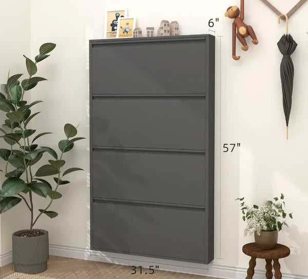 Narrow Hallway Shoe Cabinet
