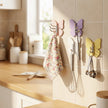 4PCS Rotating Butterfly Wall Hooks