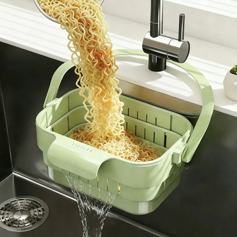 Kitchen Sink Foldable Drain Basket