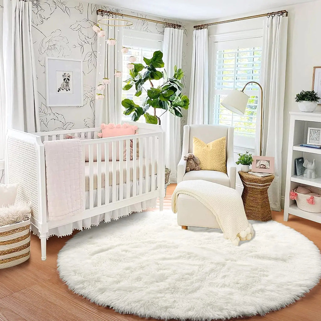 Round Fluffy Soft Area Rug