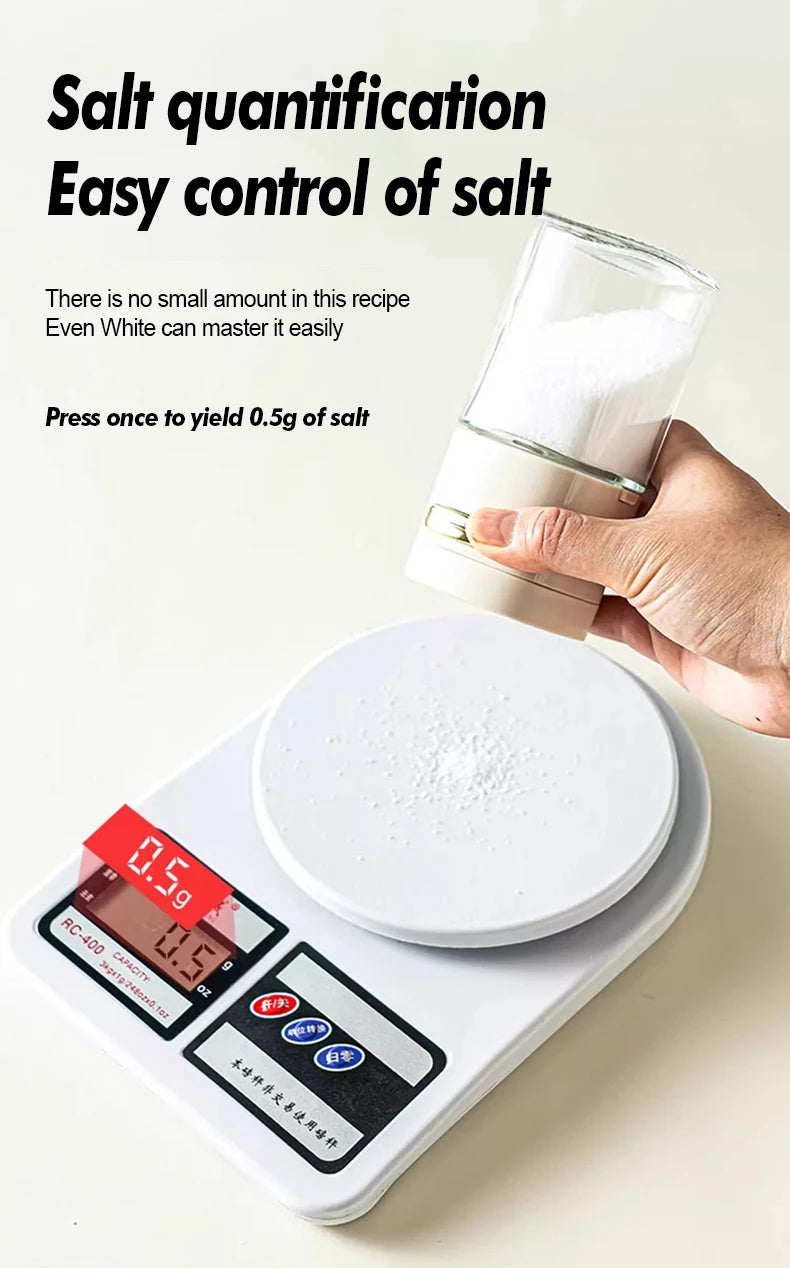 Adjustable Glass Seasoning Jar