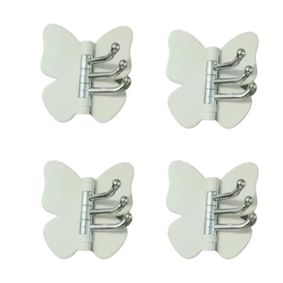 4PCS Rotating Butterfly Wall Hooks