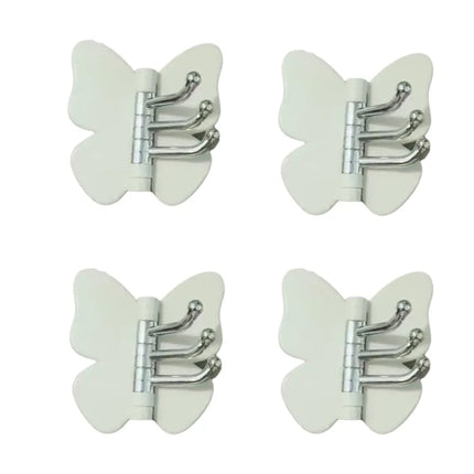 4PCS Rotating Butterfly Wall Hooks