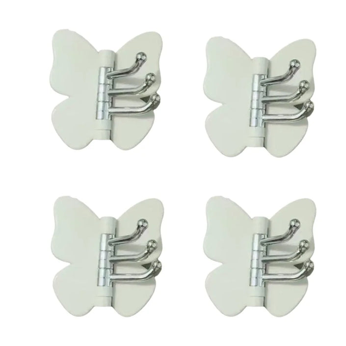 4PCS Rotating Butterfly Wall Hooks
