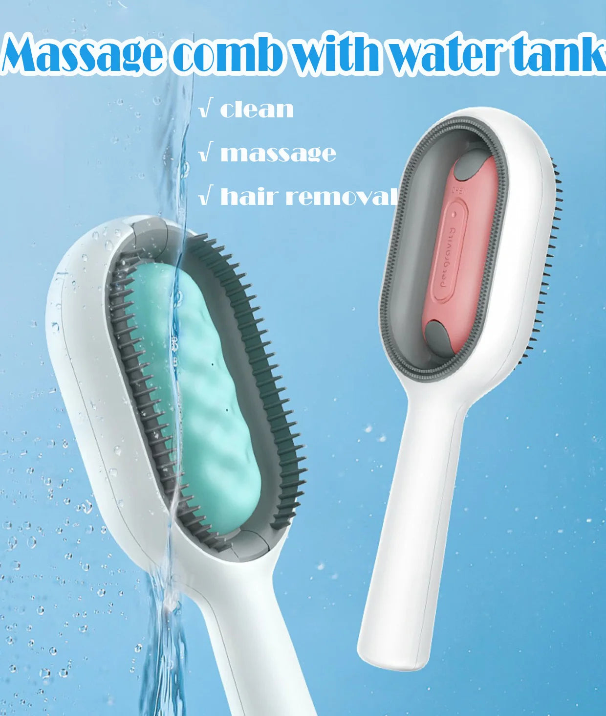 3-in-1 Pet Grooming Brush