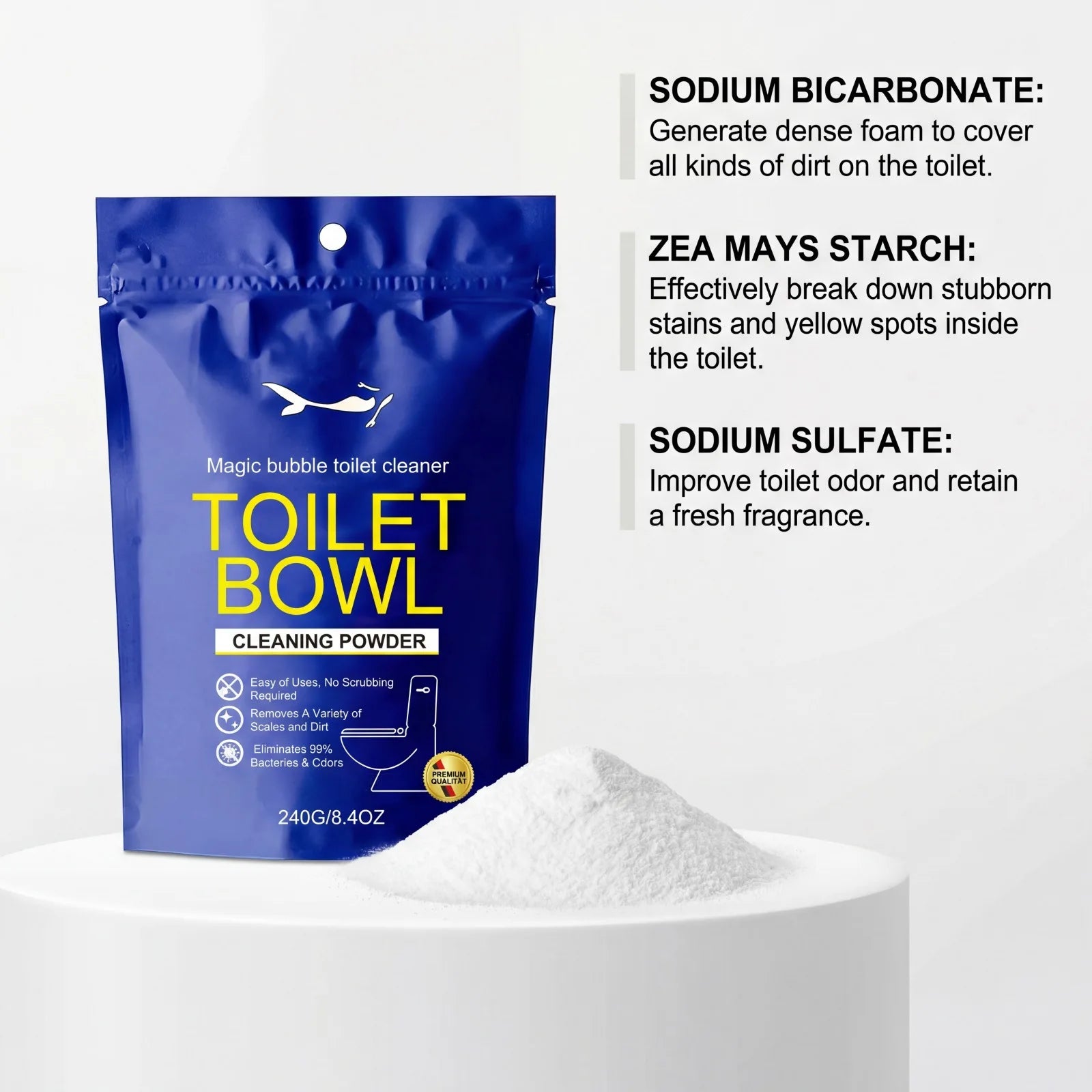 Toilet Cleaner Bubble Powder