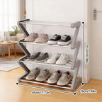 Z-Shaped Shoe Rack