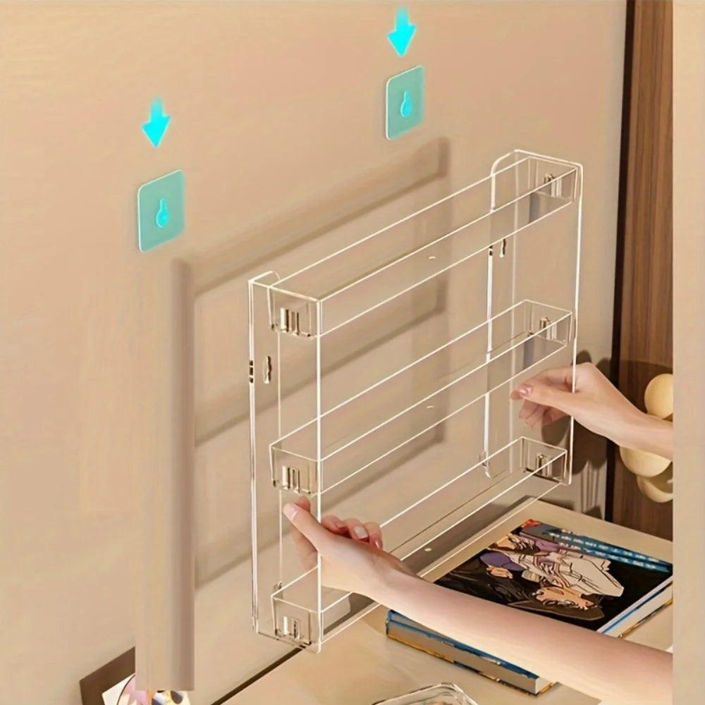 No-Drill 3-Tier Acrylic Rack