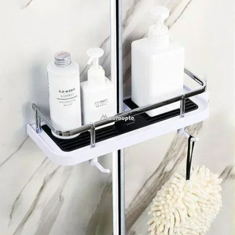 Shower Pole Organizer Shelf