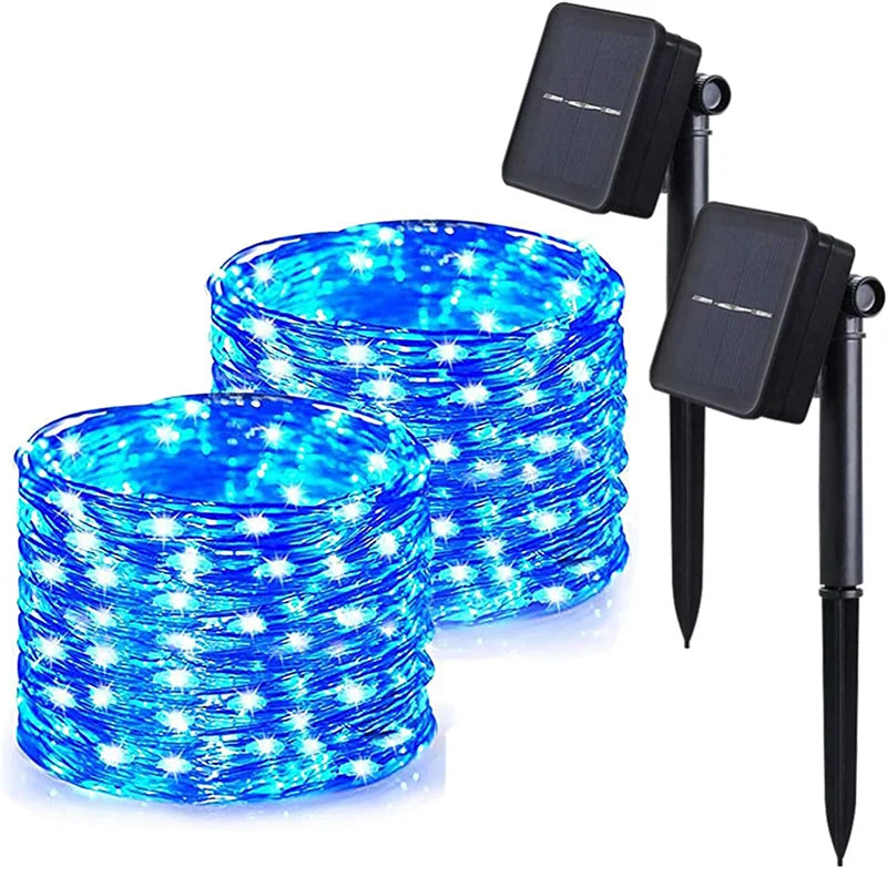 Solar LED Fairy String Lights Outdoor Waterproof