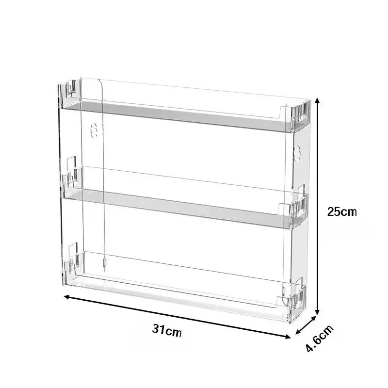 No-Drill 3-Tier Acrylic Rack