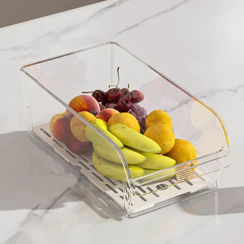 2 PCS Refrigerator Organizer Bins