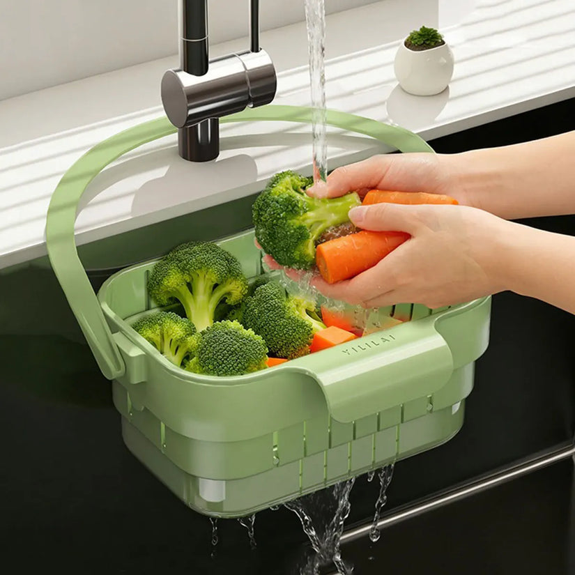 Kitchen Sink Foldable Drain Basket