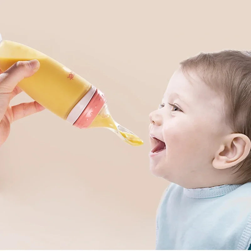 Silicone Baby Food Feeder Spoon