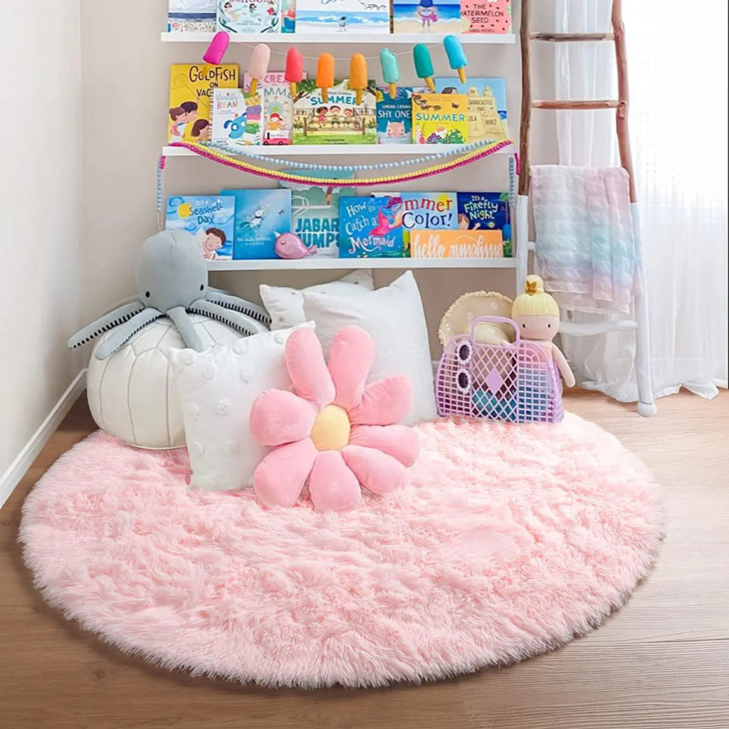 Round Fluffy Soft Area Rug