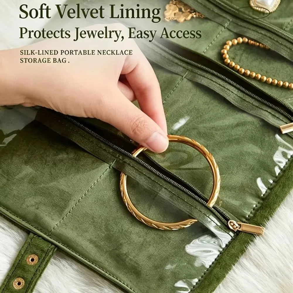 Roll-Up Jewelry Organizer Bag