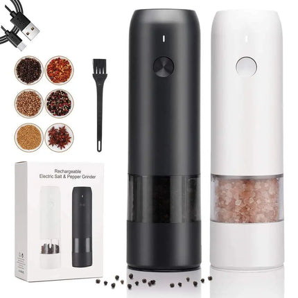 Rechargeable Electric Salt & Pepper Grinder Set