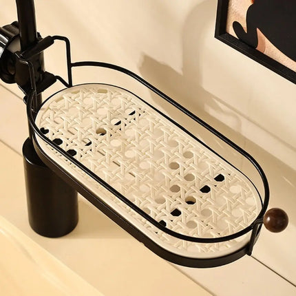 Removable Faucet Soap & Sponge Holder Rack