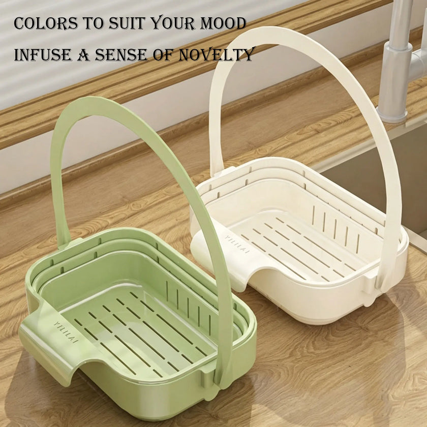Kitchen Sink Foldable Drain Basket