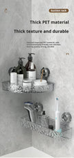 Ripple Suction Cup Bathroom Organizer