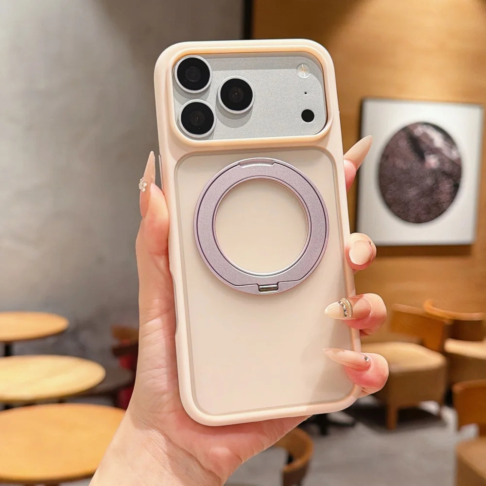 Matte Magnetic Ring Case for iPhone 17/18 Pro Max