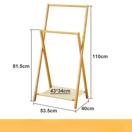 Foldable Wooden Clothes Rack