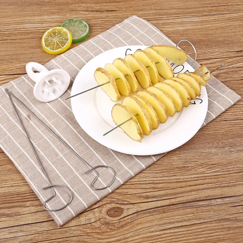 Rotating Potato Spiral Slicer