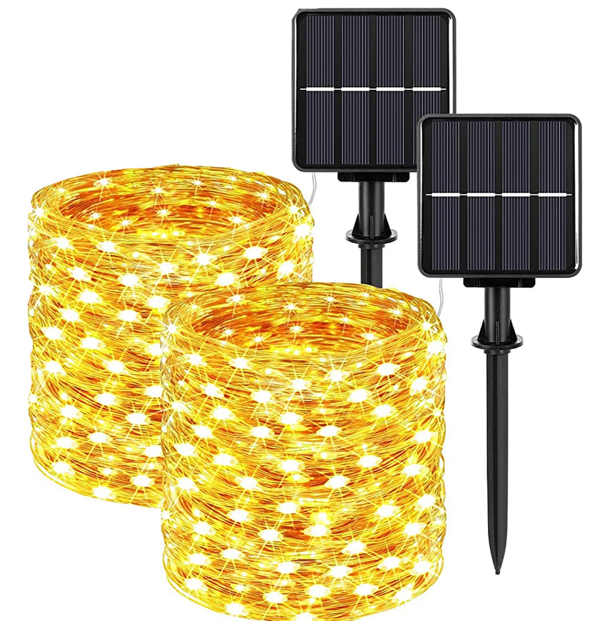 Solar LED Fairy String Lights Outdoor Waterproof