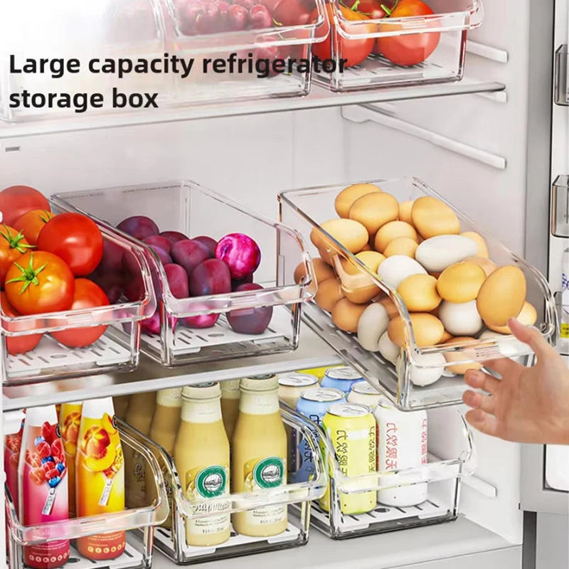 2 PCS Refrigerator Organizer Bins
