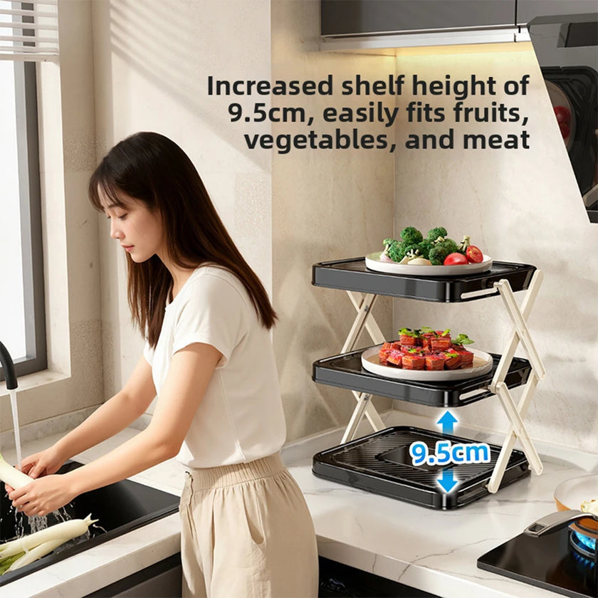 3-Tier Kitchen Organizer Rack