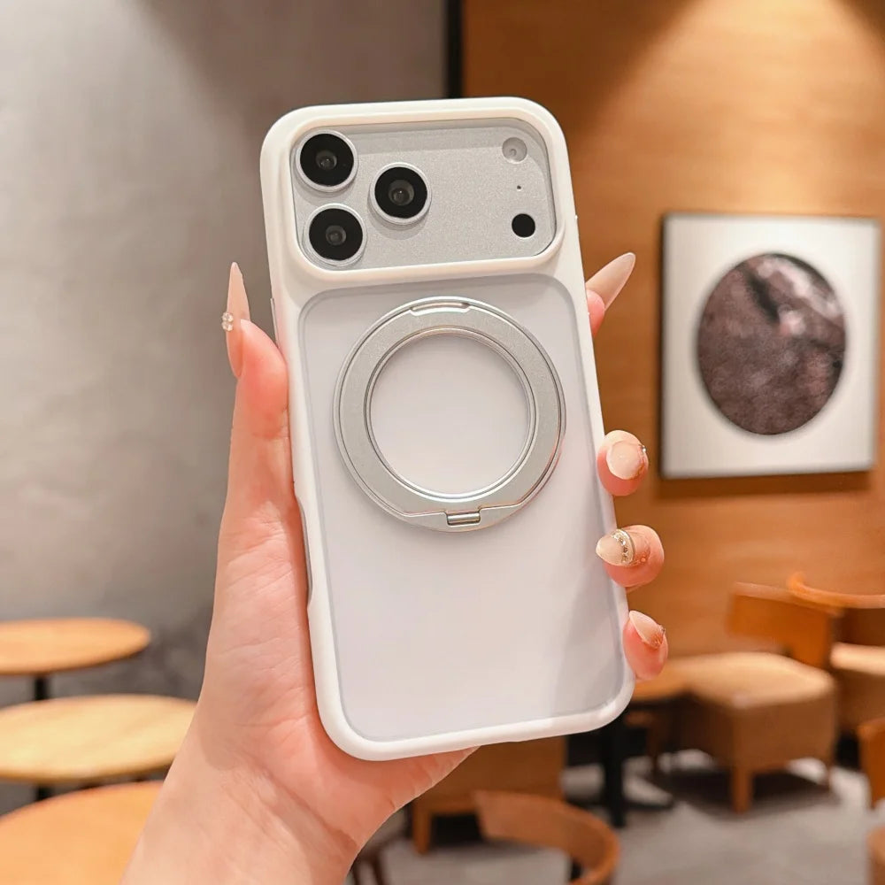 Matte Magnetic Ring Case for iPhone 17/18 Pro Max