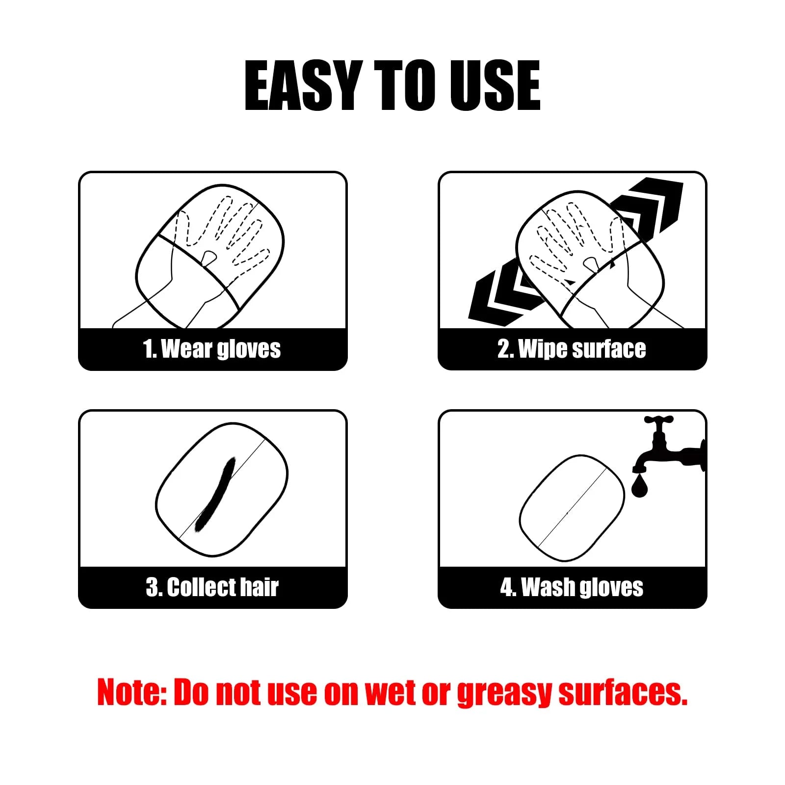 Pet Hair Removal Gloves