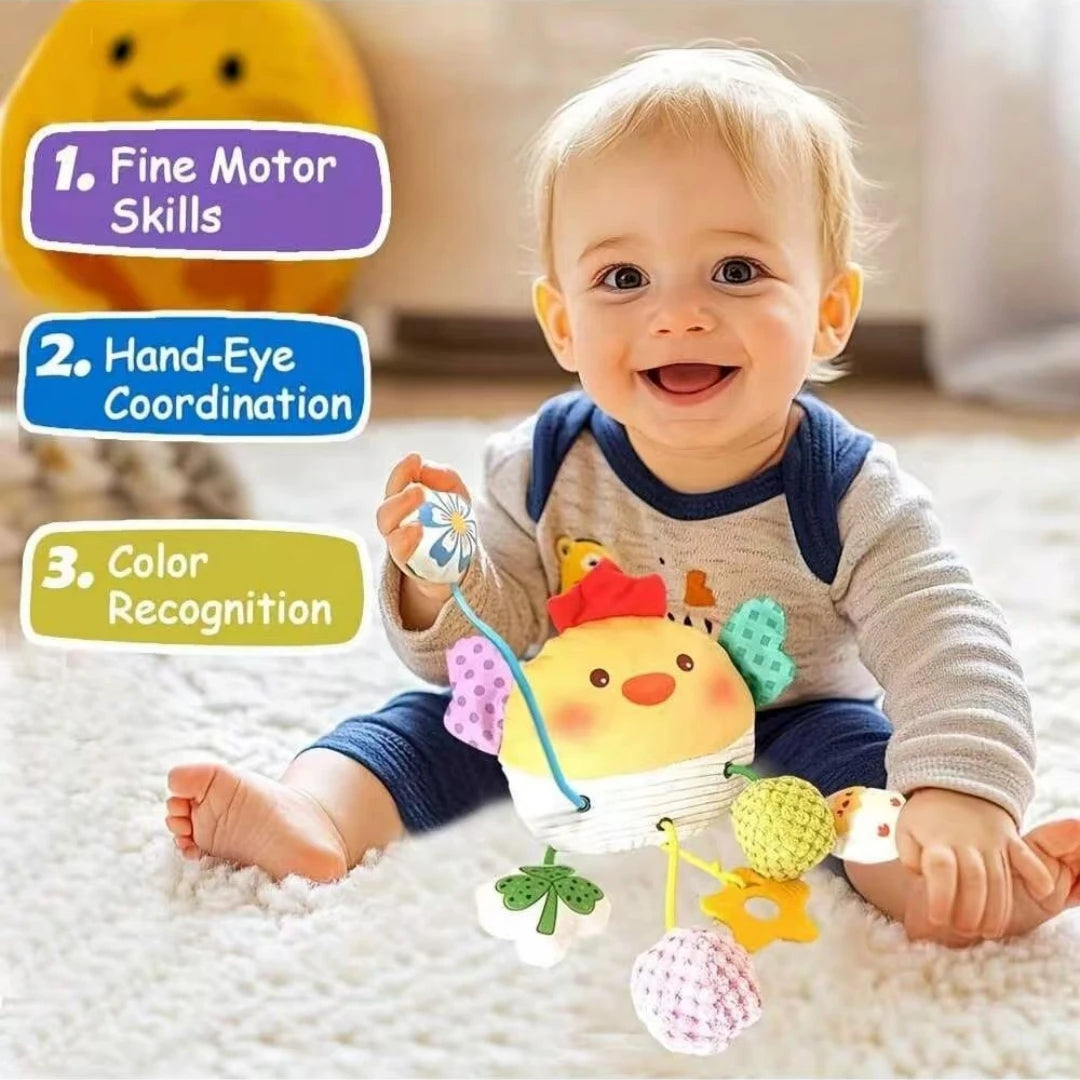 Plush Baby Crab Hanging Stroller & Crib Toy