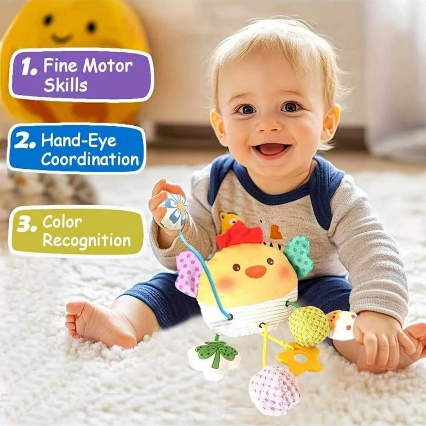 Plush Baby Crab Hanging Stroller & Crib Toy