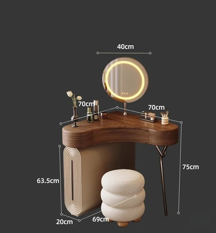 Bedroom Corner Makeup Table