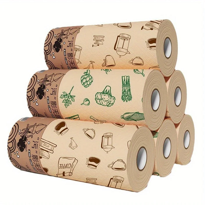 50Pcs Disposable Dishwashing Cloth Roll