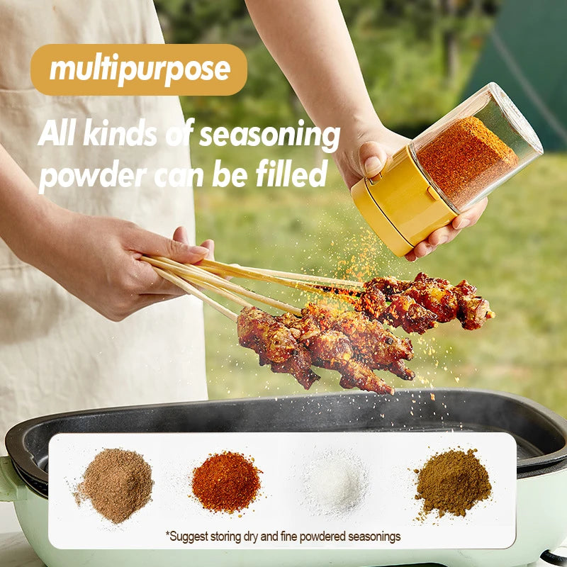 Adjustable Glass Seasoning Jar