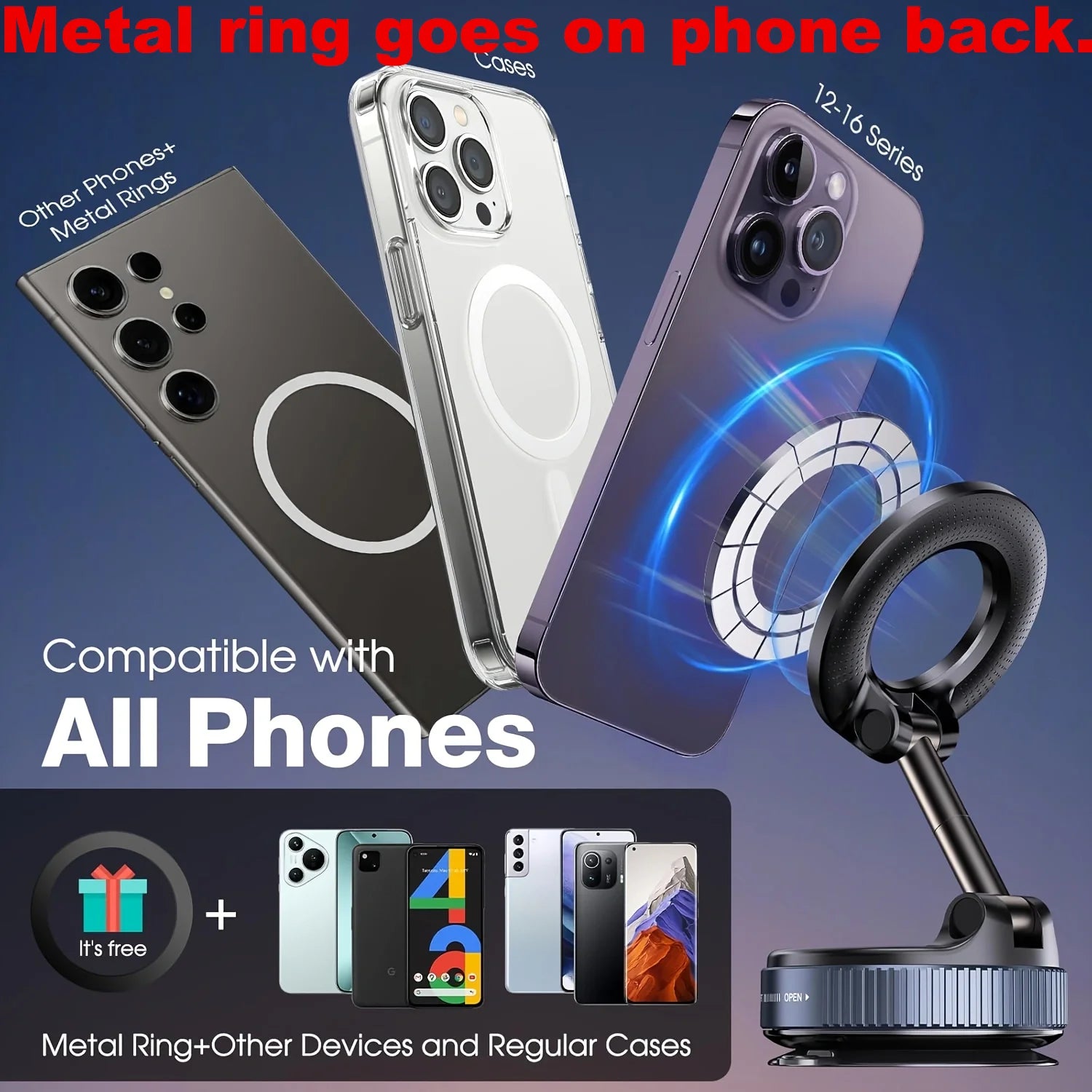 Magnetic Car Phone Holder